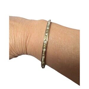 013-004 Ann Taylor Loft Gold Toned Metal‎ Bangle Bracelet Great Fashion Jewelry